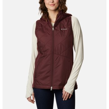 Columbia Gilet Dames, Piney Ridge Hybrid Bordeaux, 15CMABVWU